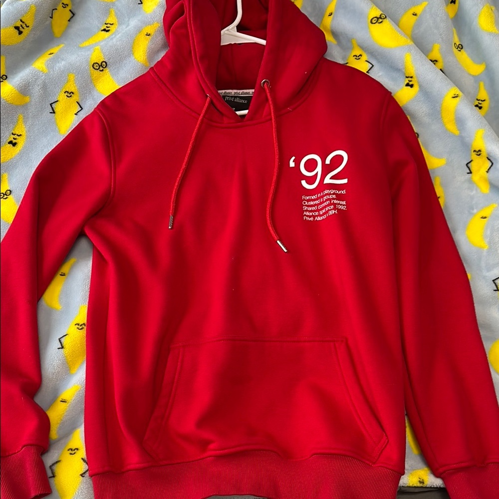 Prive Alliance Red Hoodie Sweater (unisex) designed by EXO Baekhyun